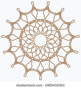 Pattern element on a white background. The vector image can be used as a fine art decoration.