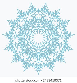 Pattern element on a white background. The vector image can be used as a fine art decoration.