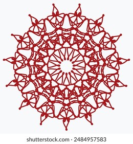 Pattern element on a white background. The vector image can be used as a fine art decoration.