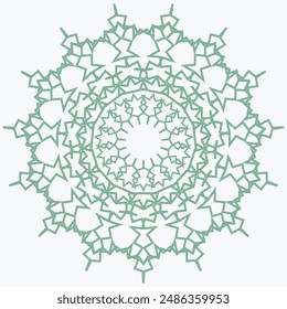 Pattern element on a white background. The vector image can be used as a fine art decoration.