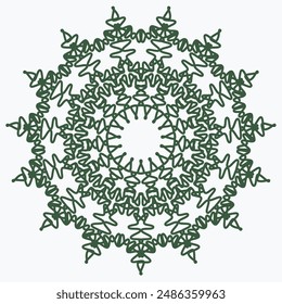 Pattern element on a white background. The vector image can be used as a fine art decoration.