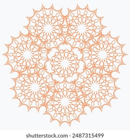 Pattern element on a white background. The vector image can be used as a fine art decoration.