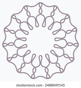 Pattern element on a white background. The vector image can be used as a fine art decoration.