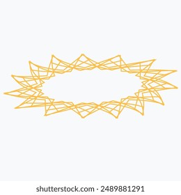 Pattern element on a white background. The vector image can be used as a fine art decoration.