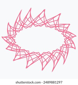 Pattern element on a white background. The vector image can be used as a fine art decoration.