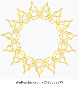 Pattern element on a white background. The vector image can be used as a fine art decoration.