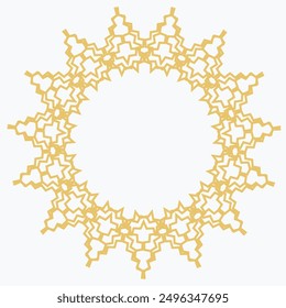 Pattern element on a white background. The vector image can be used as a fine art decoration.