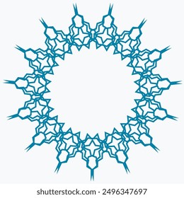 Pattern element on a white background. The vector image can be used as a fine art decoration.