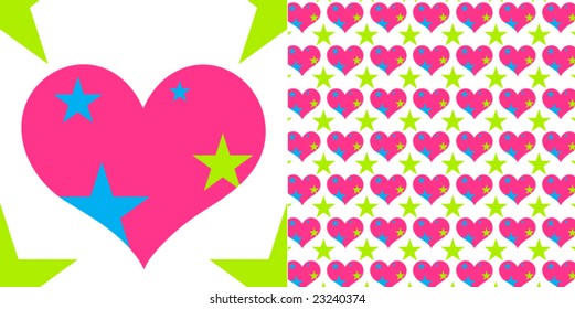 pattern element for valentines day in vector