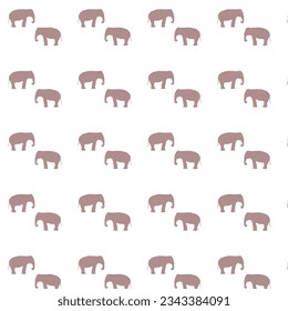 pattern, elephant, background, vector seamless