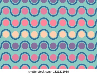 Pattern ellipse line curved
