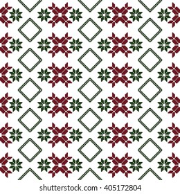 pattern for embroidery seamless. Pixel Mosaic. Red, color. Vector Image. For textile and light industry, design, printing, presentations.