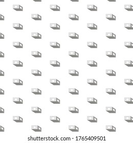 Pattern empty gray room with windows on a white background. Can be used for cards, decor, background, packaging