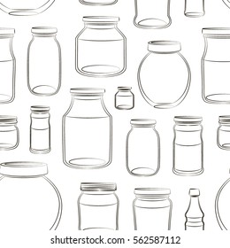 Pattern of empty jars