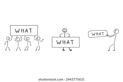 pattern. empty paper. congratulation. invitation. open. human. guy. vector. on a white background. black lines. title. lettering.