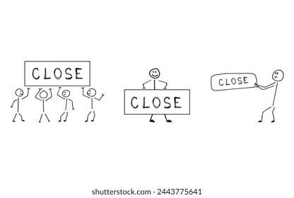 pattern. empty paper. congratulation. invitation. open. human. guy. vector. on a white background. black lines. title. lettering.