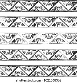 pattern ethnic abstract black and white tribal texture
