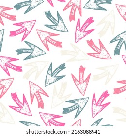 Pattern of ethnic arrows.  Vector navajo design. Watercolor decorative hippie elements. Vector illustration. 