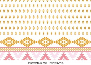 pattern ethnic or ethno mexican southwest sty boho or navajo. vector geomentric has stripe folk, native of textile or lace. design seamless line motif of aztec. fabric batik or kilim zigzag of tribal