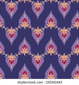 The pattern of ethnic ornament. Print for fabrics, shawls, stoles