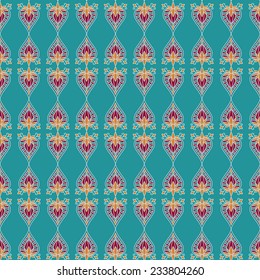 The pattern of ethnic ornament. Print for fabrics, shawls, stoles
