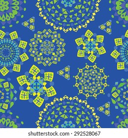 pattern in ethnic style , geometric seamless pattern, seamless background in ethnic style, African ornament, Indian ornament, circular pattern in ethnic style,pattern with abstract