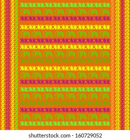 The pattern in ethnic style pattern in Indian style, African patterns, geometric ethnic style, abstract floral ornament, geometric snowflakes in the ethnic style