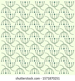 Pattern of Eucalyptus palm fern different tree, foliage natural branches, green leaves, herbs, tropical plant hand drawn watercolor Vector fresh beauty rustic eco friendly