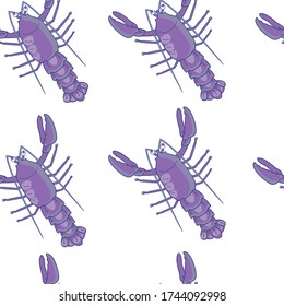 Muster extrem selten violett glänzend Hummer 