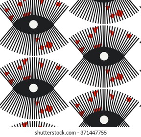 Pattern with eyes