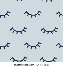 Pattern eyes closed eyelashes dream