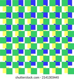 pattern fabric background vector abstract cyan yellow grid grid seamless