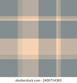 Pattern fabric check of background vector textile with a texture plaid seamless tartan in grey and pastel colors.
