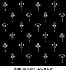 Pattern fabric palms tribal with black background , spring summer design surf and skate