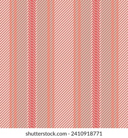 Pattern fabric stripe of vector texture background with a lines seamless vertical textile in red and antique white colors.