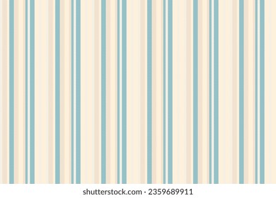 Pattern fabric vertical of textile vector texture with a background stripe seamless lines in light and cyan colors.