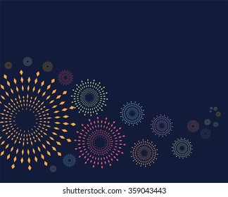 pattern of fabulous colors on a dark background