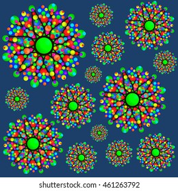 A pattern of fantastic colors