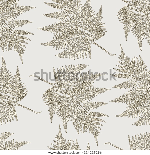 Pattern Fern Stock Vector (Royalty Free) 114215296