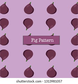 pattern of fig. Suitable for fabric design, covers, gift wrap. Vector