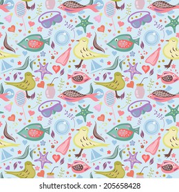 Pattern with fish