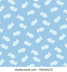 pattern with fish, childish pattern with fish, vector textile fabric print, wrapping paper, bedding pattern for kids vector illustration