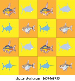 pattern of fish illustration art design