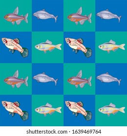 pattern of fish illustration art design