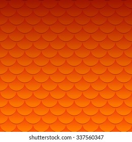 Pattern fish scales - vector abstract texture in red color