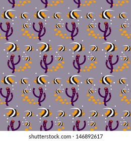 pattern with fishes