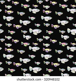pattern with fishes.