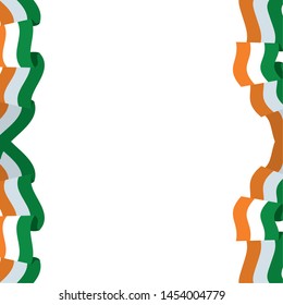 pattern of flag indian isolated icon