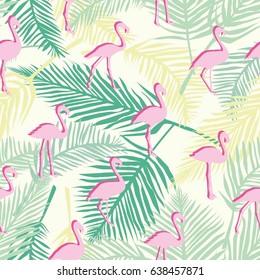 the pattern of Flamingo - vector illustration