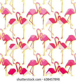 the pattern of Flamingo - vector illustration
